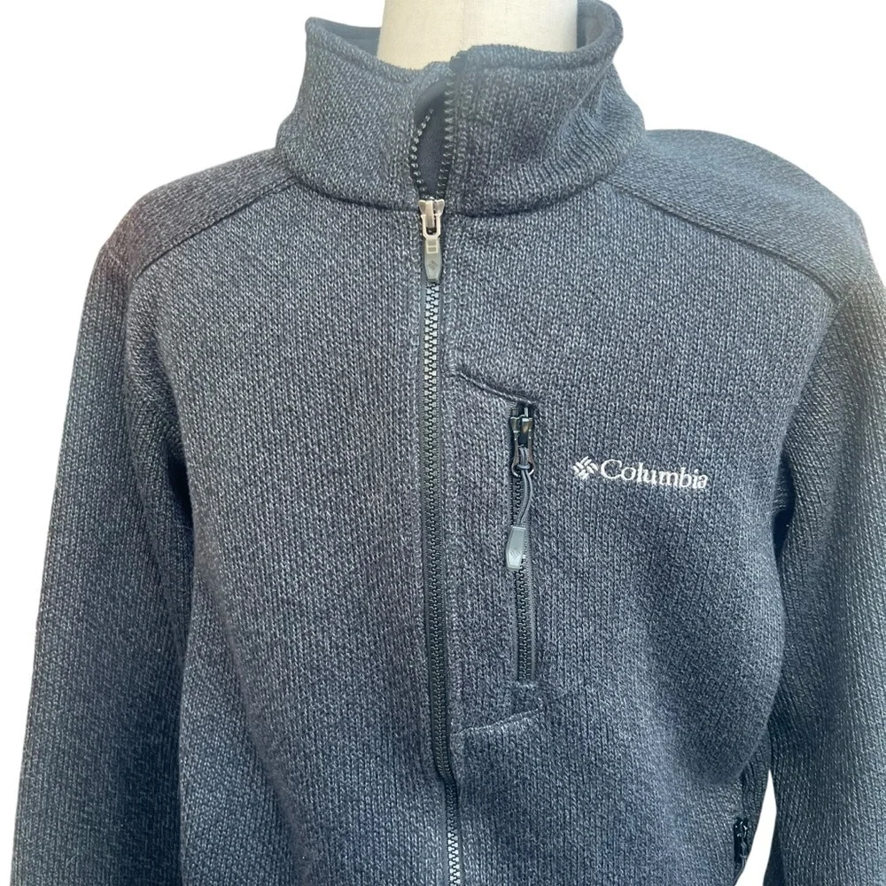 Columbia Rebel Ravine Sweater Face Fleece Omni Wick Jacket Gray Size Small Warm - Picture 2 of 13